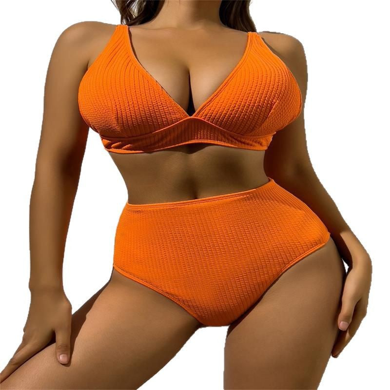 Bikini Femme Taille Haute avec Haut Structuré R&B