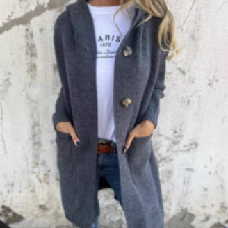 Manteau en Tricot Élégant pour Femmes