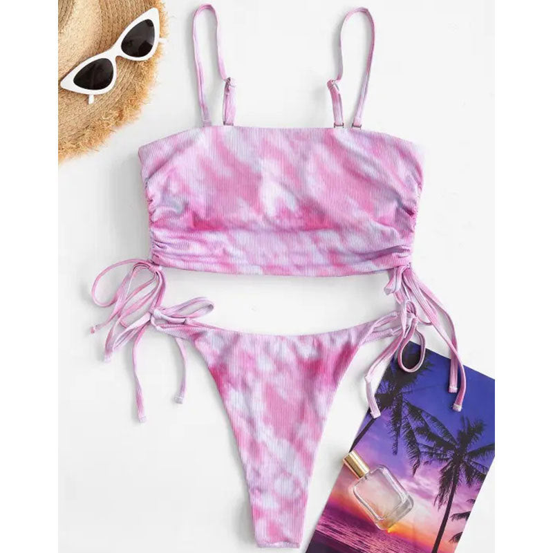 Bikini Crop-Top Femme avec bretelles réglables R&B
