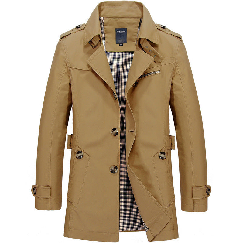 Veste blazer en coton décontractée pour hommes avec patte de boutonnage, poches plaquées et doublure rayée Echo Archiv