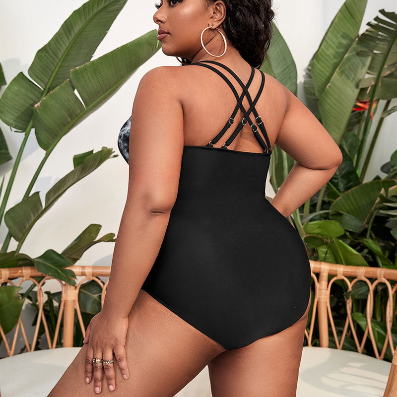 Maillot de bain une pièce élégant pour femmes avec un design enroulé stylé R&B