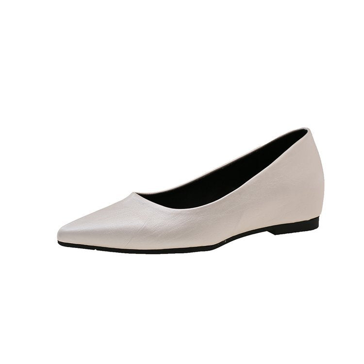 Ballerines pointues pour femmes à la mode en cuir de haute qualité R&B