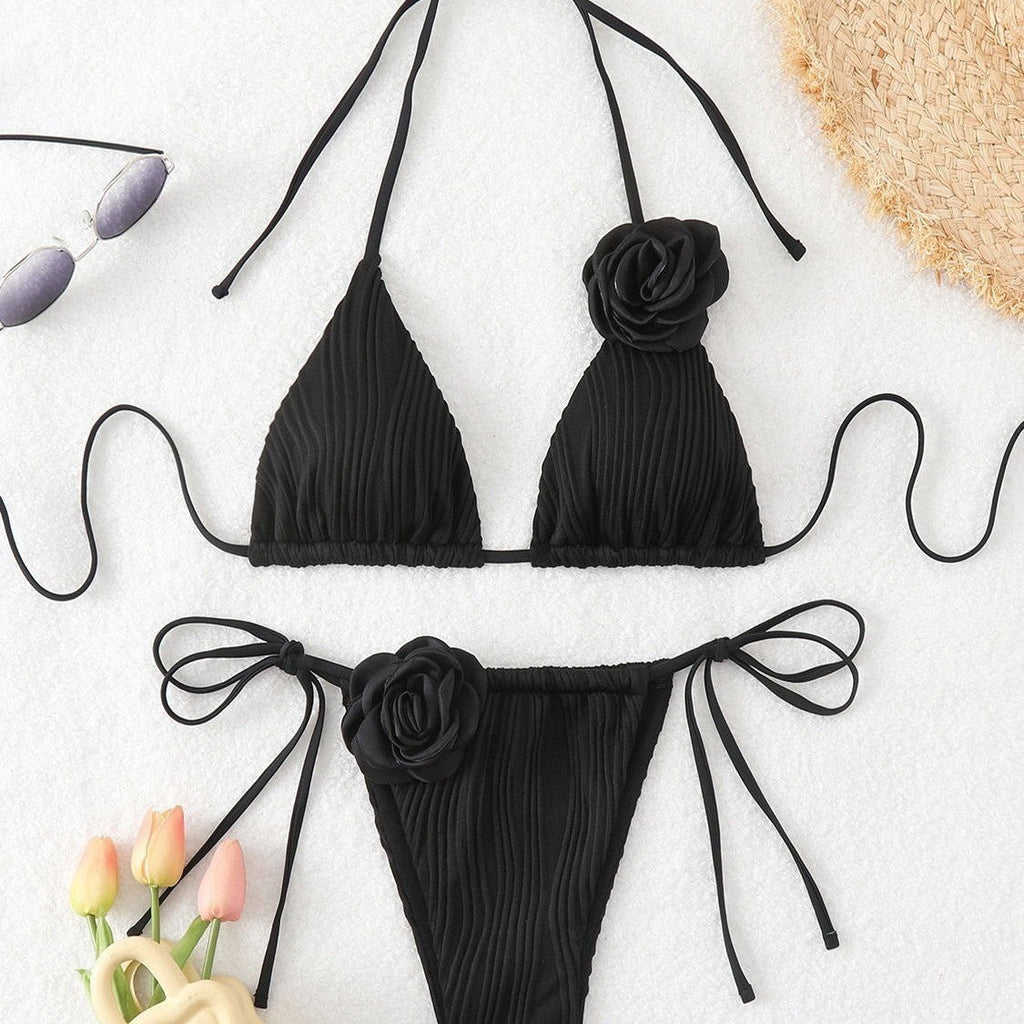 Bikini triangle pour femmes avec accent floral Echo Archiv