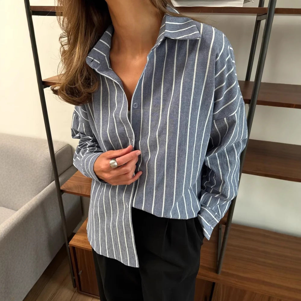 Chemise à rayures décontractée et légère pour femmes Echo Archiv