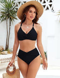 Ensemble de bikini femme taille haute avec détail twist R&B