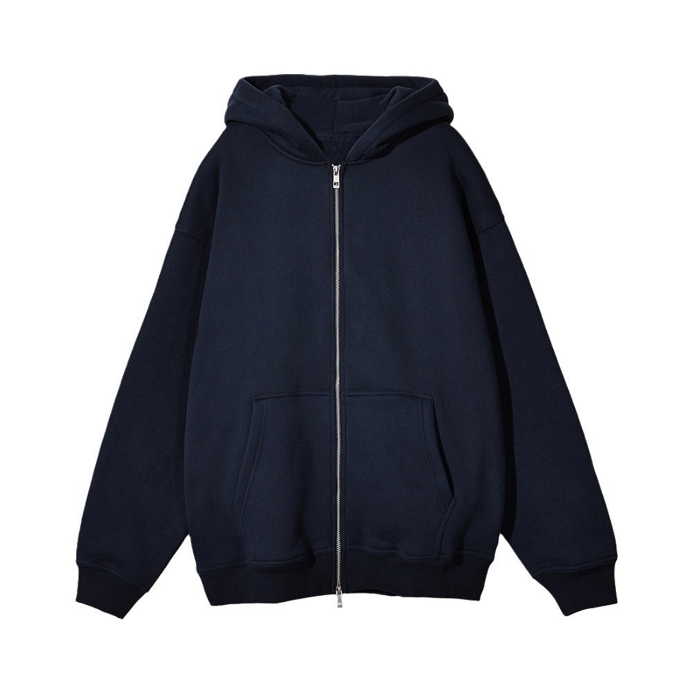 Veste à capuche unisexe décontractée avec fermeture éclair en métal robuste, capuche double épaisseur et poches kangourou profondes Echo Archiv
