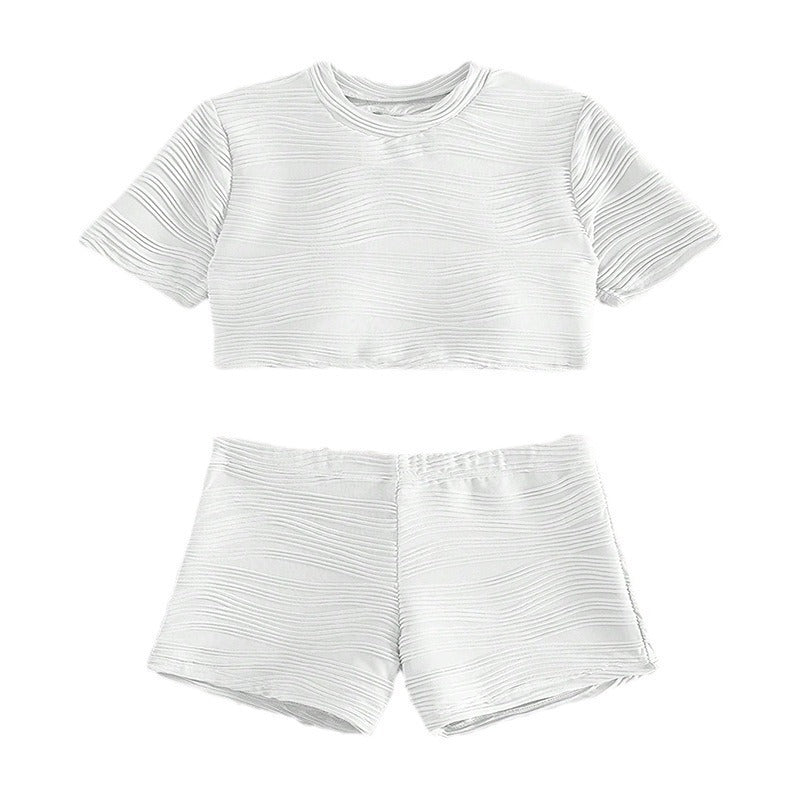 Ensemble Crop-Top et Shorts Sport Femme R&B