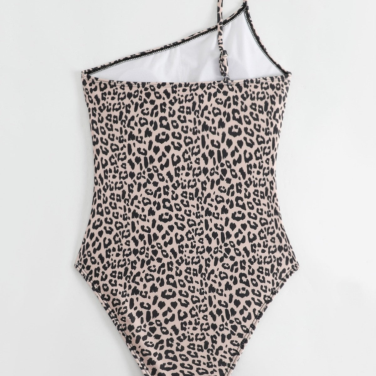 Maillot de bain femme à une épaule avec un imprimé animal stylé et des fronces féminines R&B