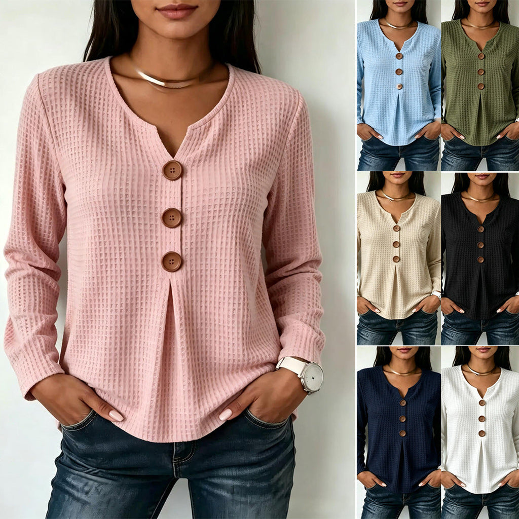 Chemisier Long Femme Mode avec Détails de Boutons