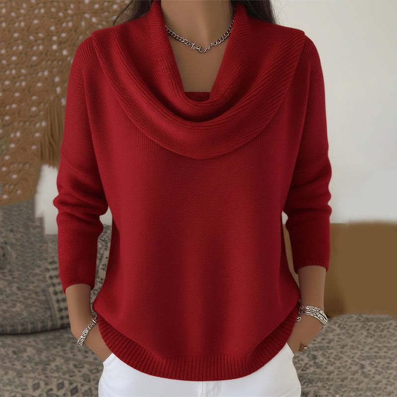 Pull Bootcut Stylé pour Femmes avec Col Cascading