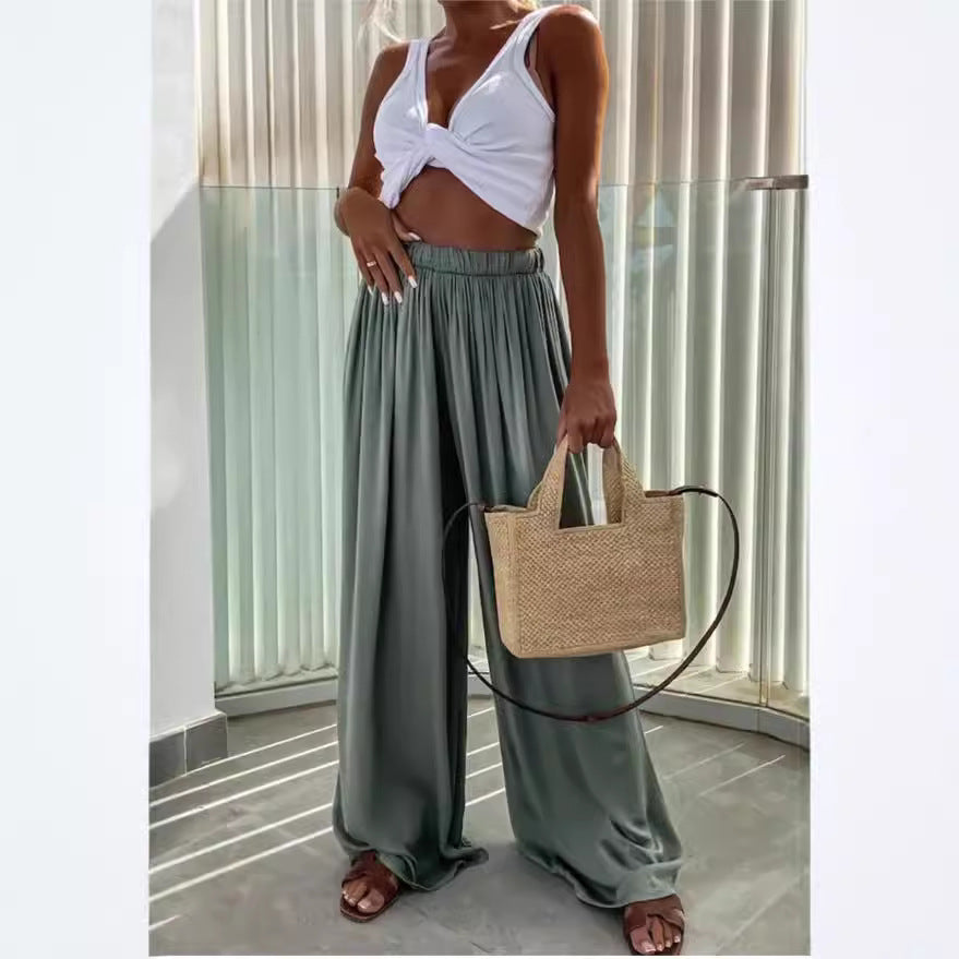 Pantalon Palazzo Élégant et Aéré pour Femmes