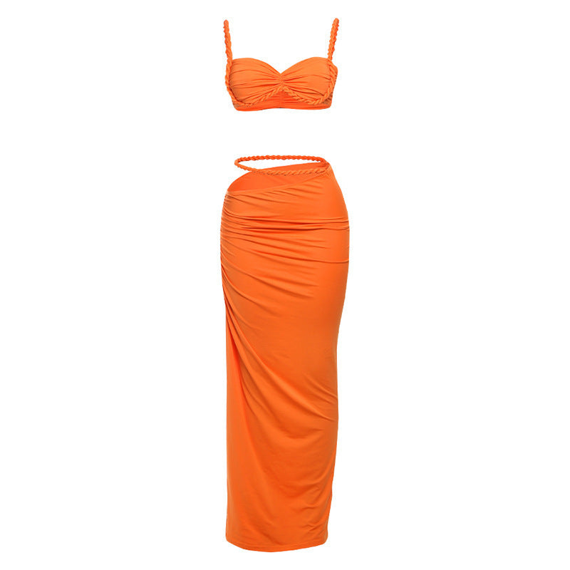 Ensemble de bikini pour femmes avec jupe portefeuille élégante R&B