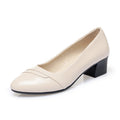 Pompes confortables pour femmes avec un design élégant à volants et un talon bloc confortable Heidi-Mode