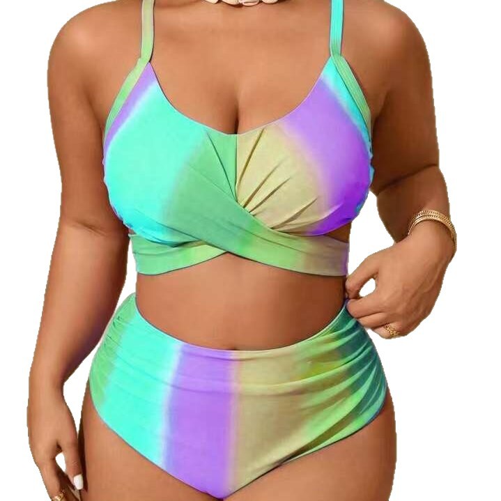Ensemble de bikini taille haute pour femmes avec détail de nouage ludique Echo Archiv