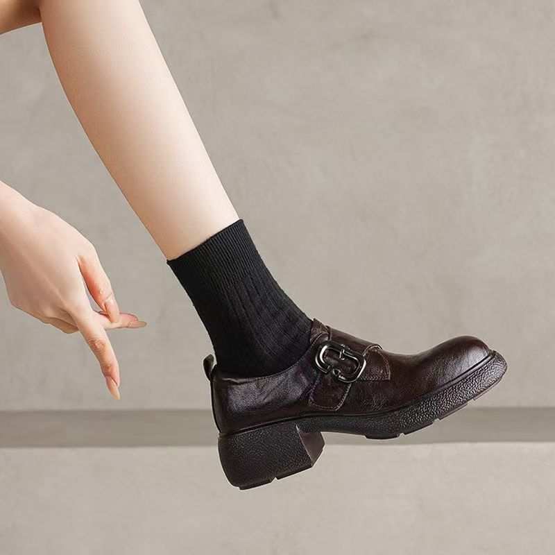 Mocassins élégants et confortables pour femmes avec boucles à la mode R&B