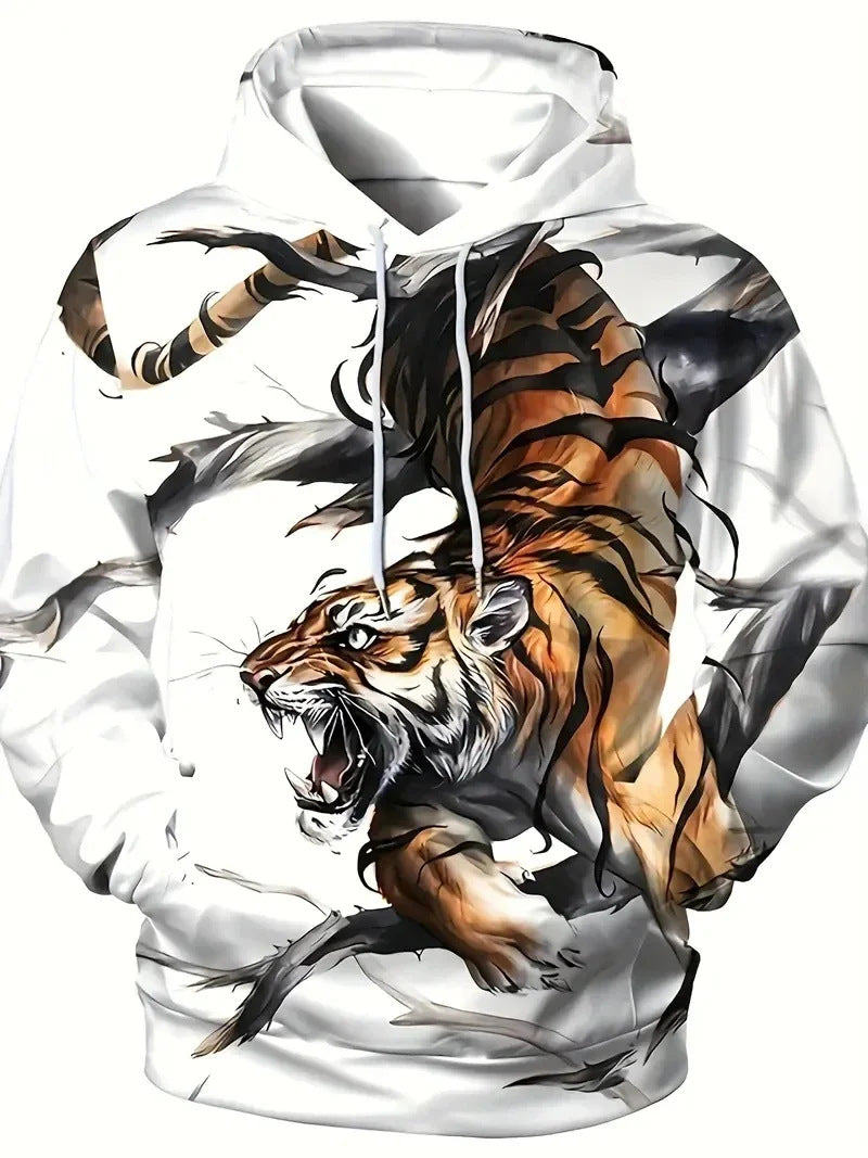 Sweat à capuche pour femmes avec motif de loup et de papillon Echoarchiv