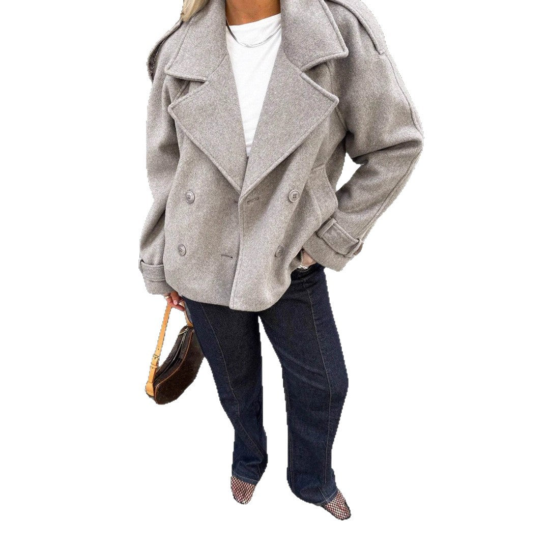 Veste en Laine Oversized Élégante pour Femmes