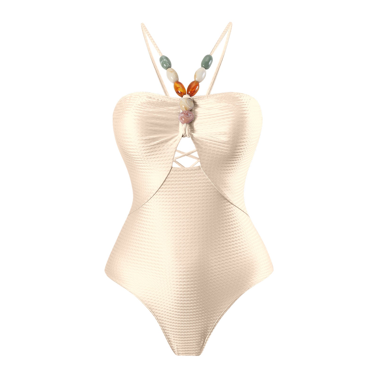 Maillot de bain femme sécurisé avec coupe ludique et jupe portefeuille assortie Drune