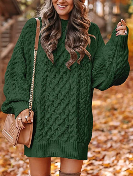 Pull Oversize Femme avec Détail en Tricot à Câbles