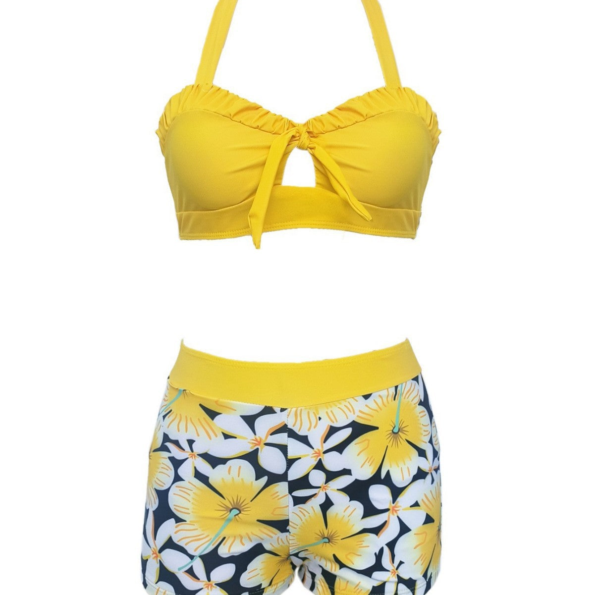 Ensemble Tankini Femme avec Haut Floral et Shorts Echo Archiv