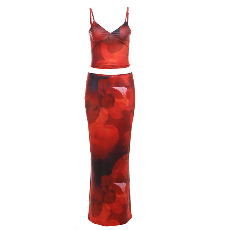 Robe d'été élégante pour femmes avec design floral et coupe ajustée Heidi-Mode