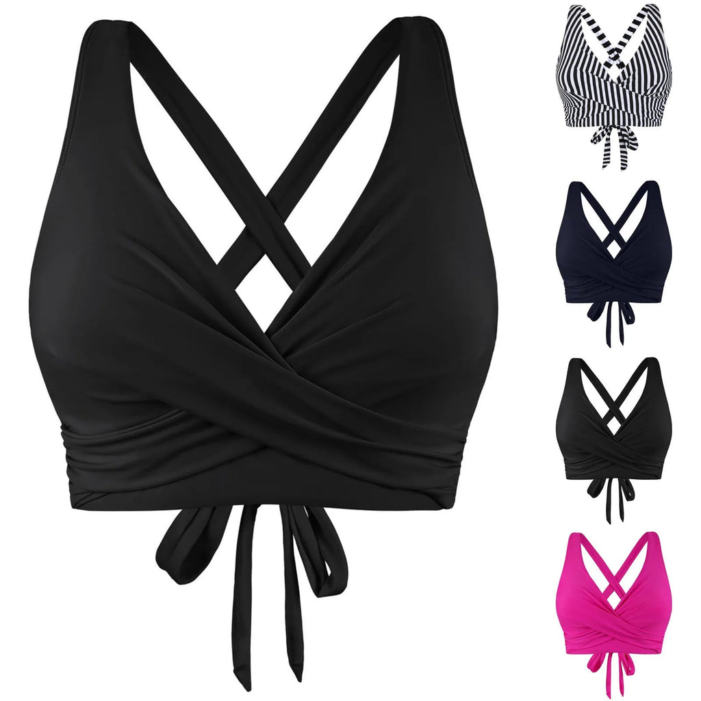 Haut de bikini enveloppant confortable pour femmes R&B