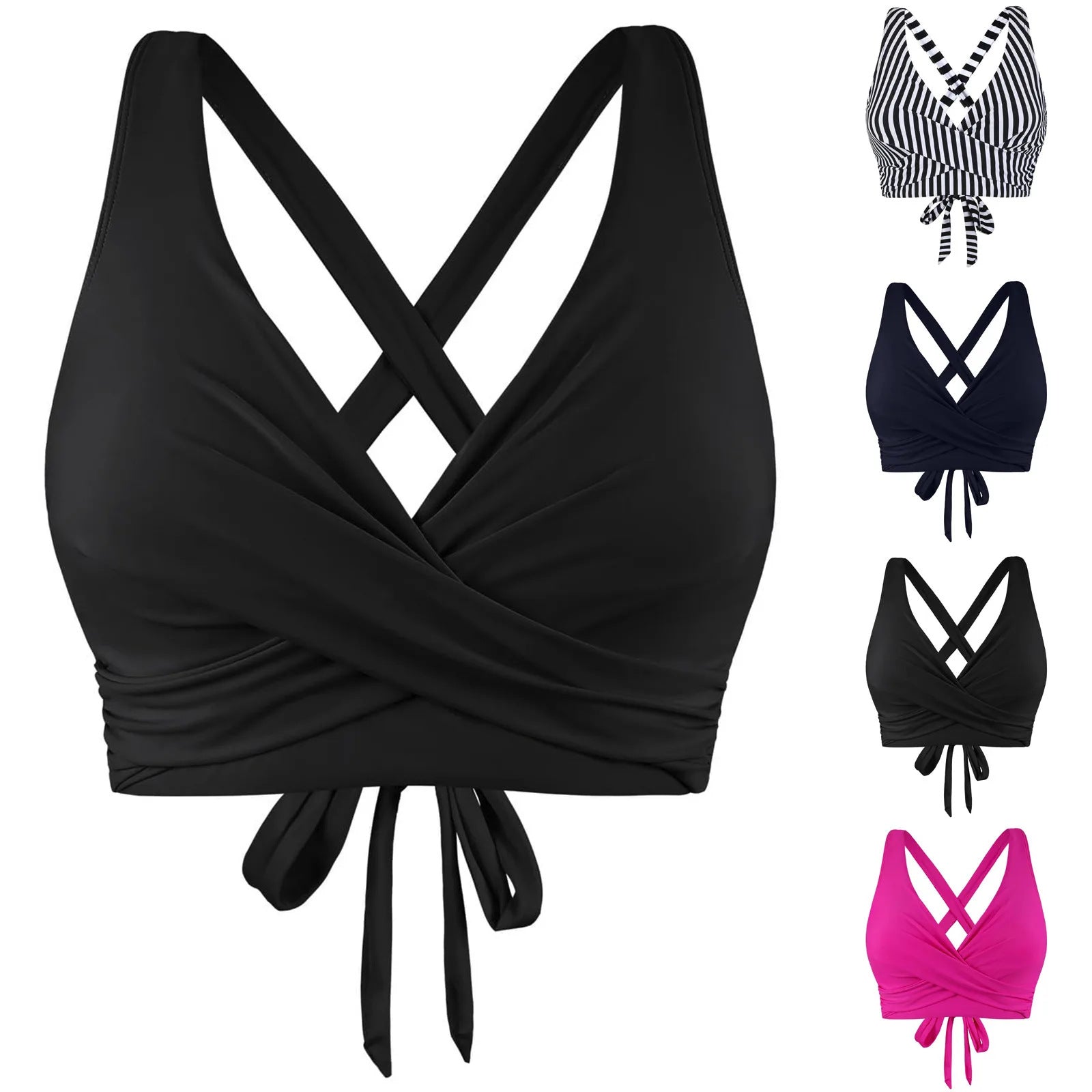 Haut de bikini enveloppant confortable pour femmes R&B