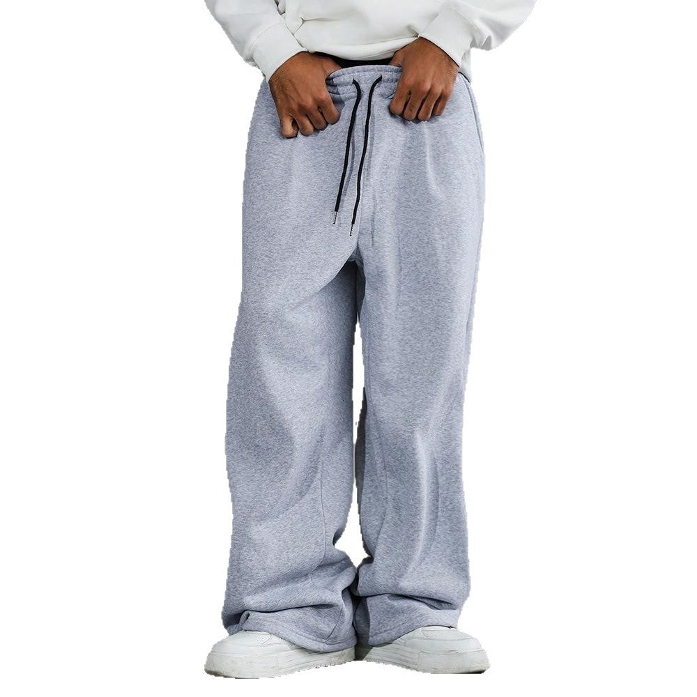 Pantalon Relax-Fleece pour hommes avec taille large, entrejambe bas, cordon élastique et poches latérales décontractées Echo Archiv