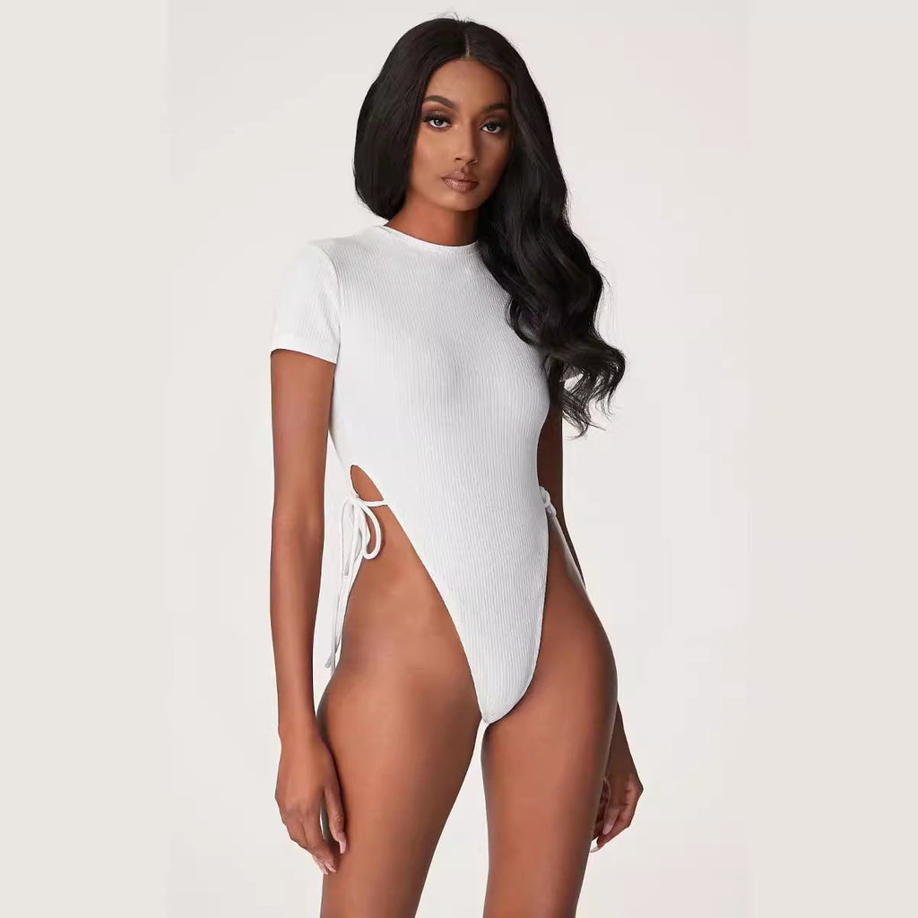 Haut ajusté pour femmes avec volants latéraux R&B