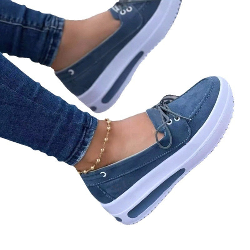 Baskets pour femmes au style décontracté avec semelle plateforme confortable R&B