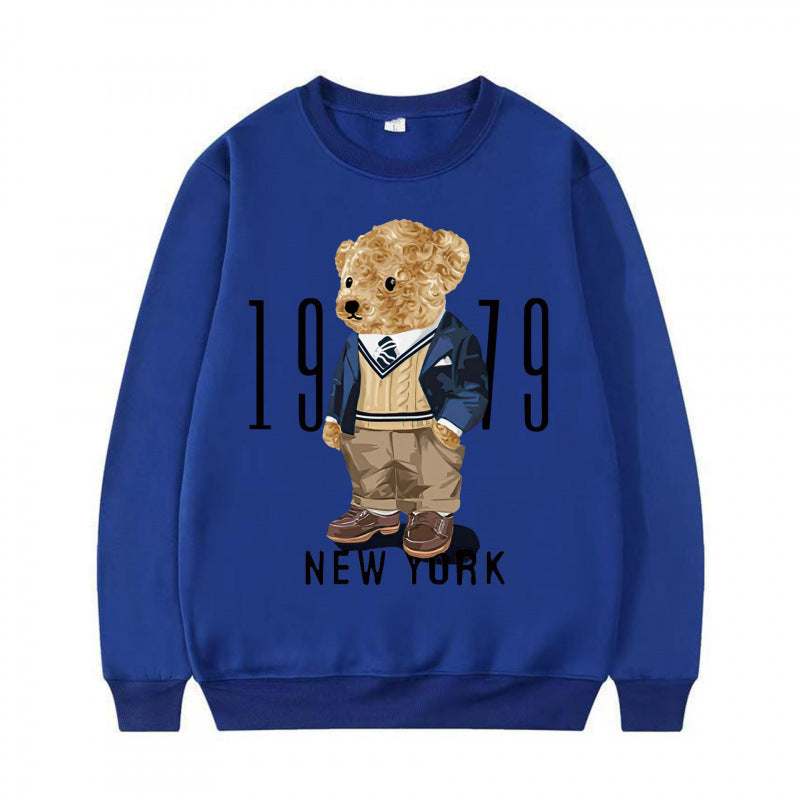 Sweatshirt confortable pour femmes avec motif d'ours Echoarchiv