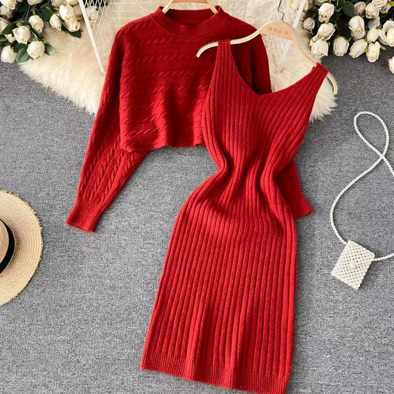Ensemble robe en tricot et pull Damen Echo Archiv
