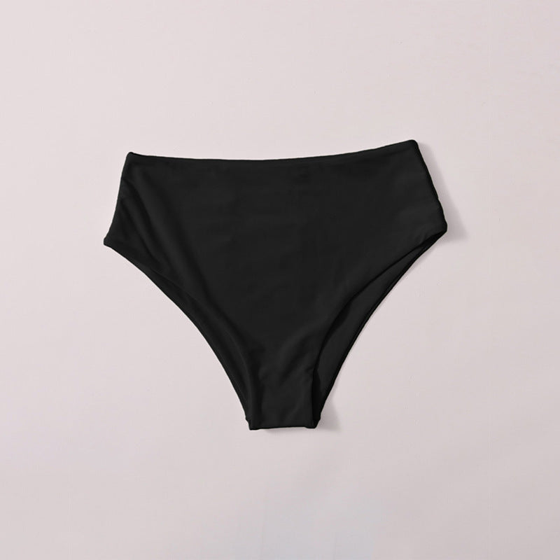 Bas de bikini taille haute pour femmes avec ceinture élégante R&B