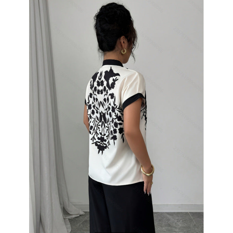 Chemisier pour femmes avec détails floraux et coupe élégante Heidi-Mode