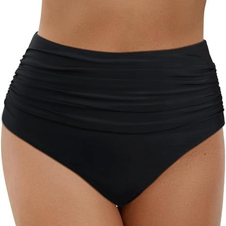 Culotte de bikini taille haute pour femmes avec des détails de volants raffinés Echo Archiv