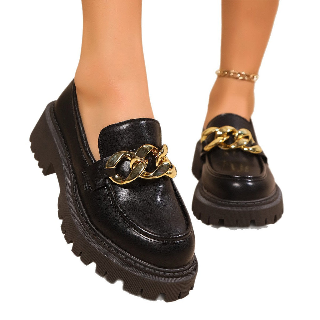Mocassins pour femmes avec une semelle robuste et un design élégant de lanières R&B