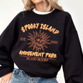 Sweatshirt oversize décontracté pour femmes avec impression vintage de crâne et ourlet côtelé Echo Archiv