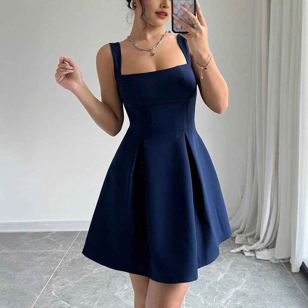 Robe de bal pour femmes avec décolleté carré et jupe fluide R&B