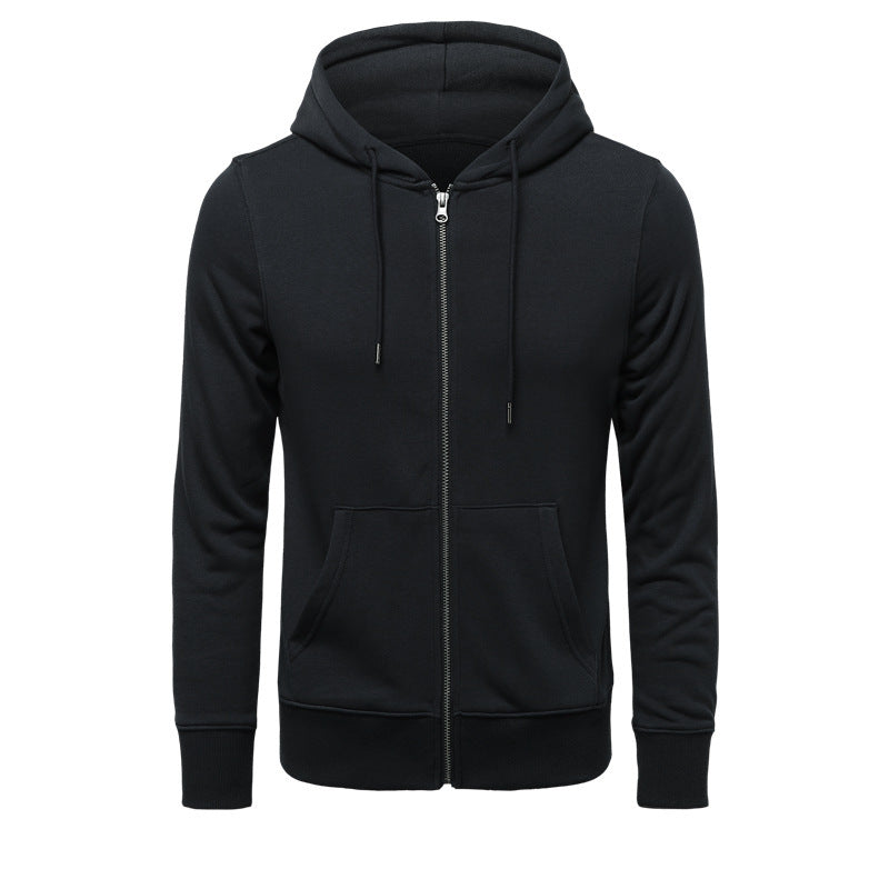 Hoodie zippé pour hommes, coupe slim avec fermeture éclair en métal, capuche double épaisseur et poche kangourou Echo Archiv
