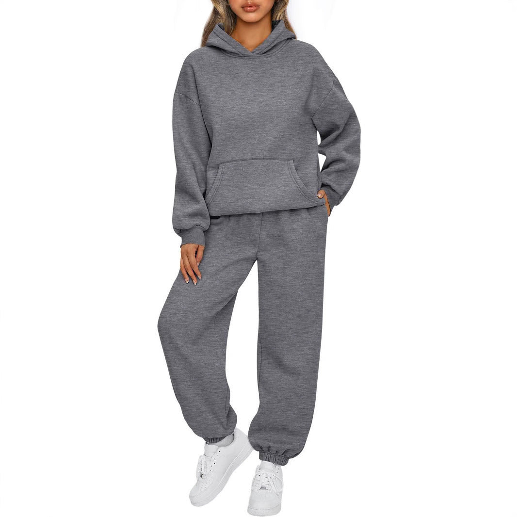 Ensemble Hoodie Oversized et Pantalon de Jogging pour Femmes en Mélange de Coton Doux Echo Archiv