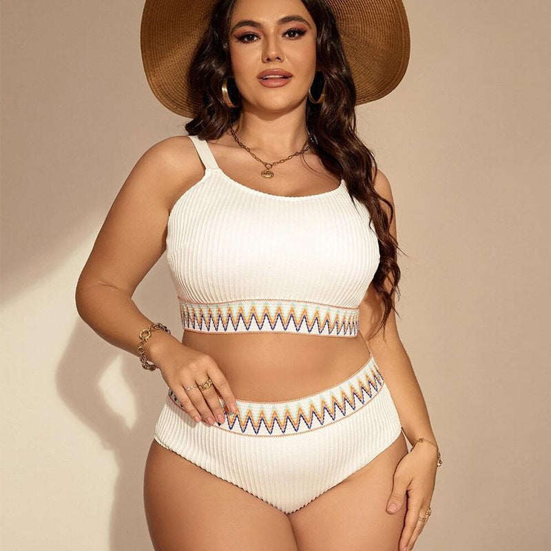 Bikini taille haute pour femmes avec ceinture rayée Echo Archiv