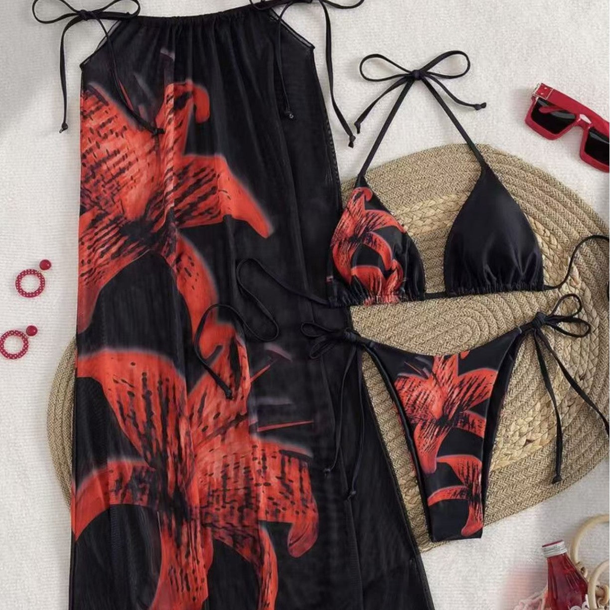 Jupe Maxi Femme avec motif marin artistique Drune