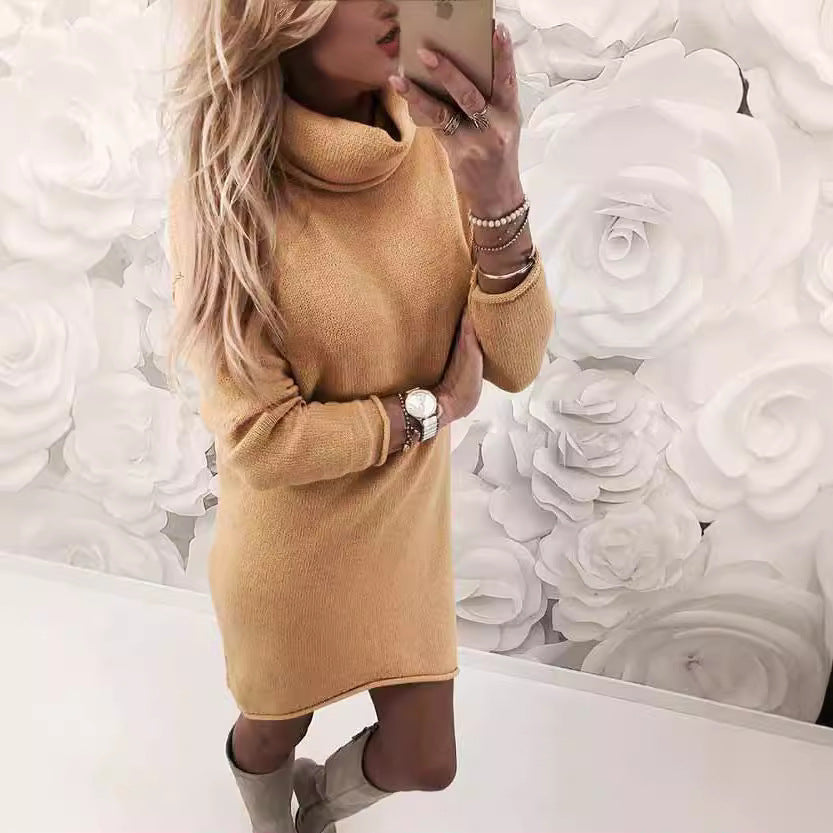 Robe Mini en Tricot Fin à Col Roulé pour Femmes de Echoarchiv