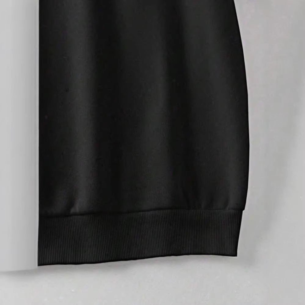 Sweatshirt oversize décontracté pour femmes avec impression vintage de crâne et ourlet côtelé Echo Archiv