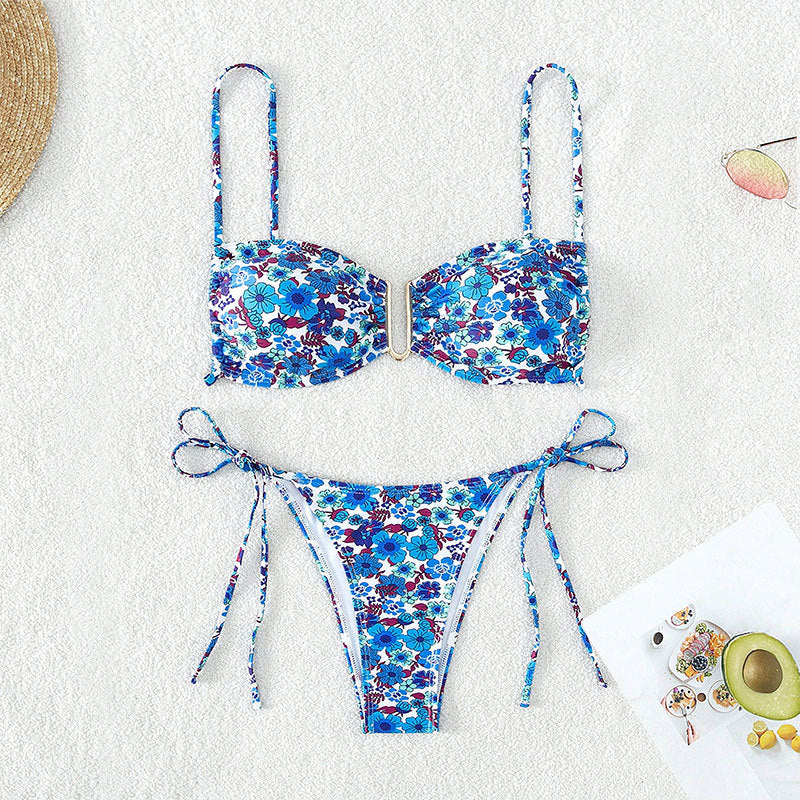 Bikini push-up pour femmes avec bretelles réglables et coupe élégante R&B