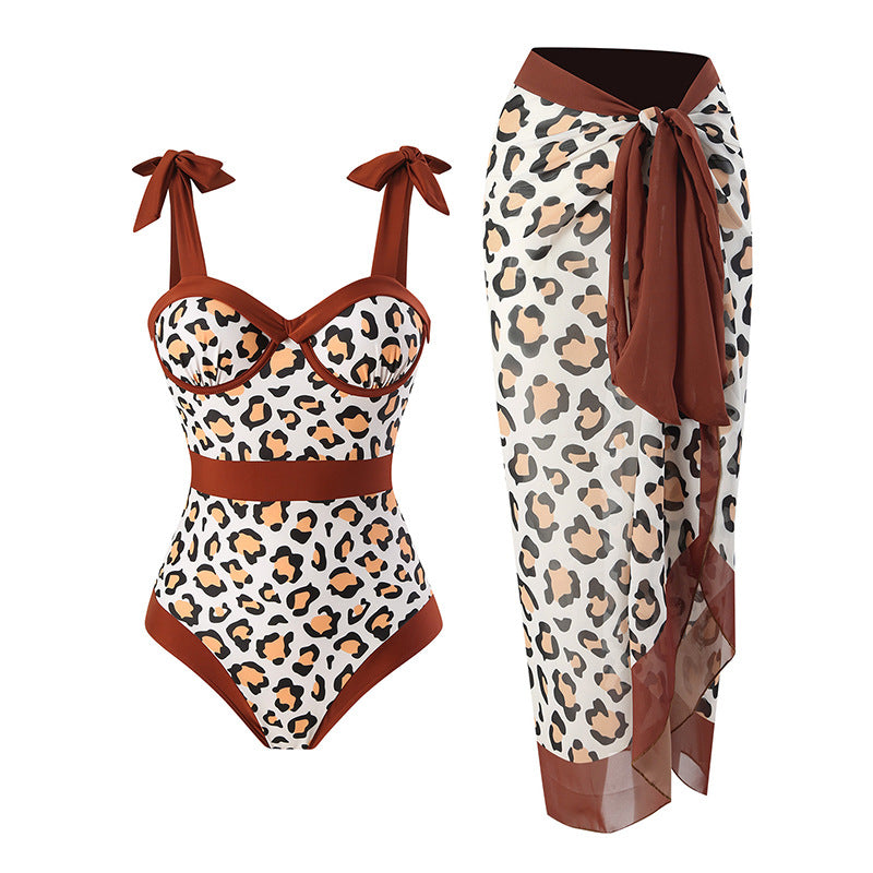 Jupe Maxi Femme avec Imprimé Léopard Drune