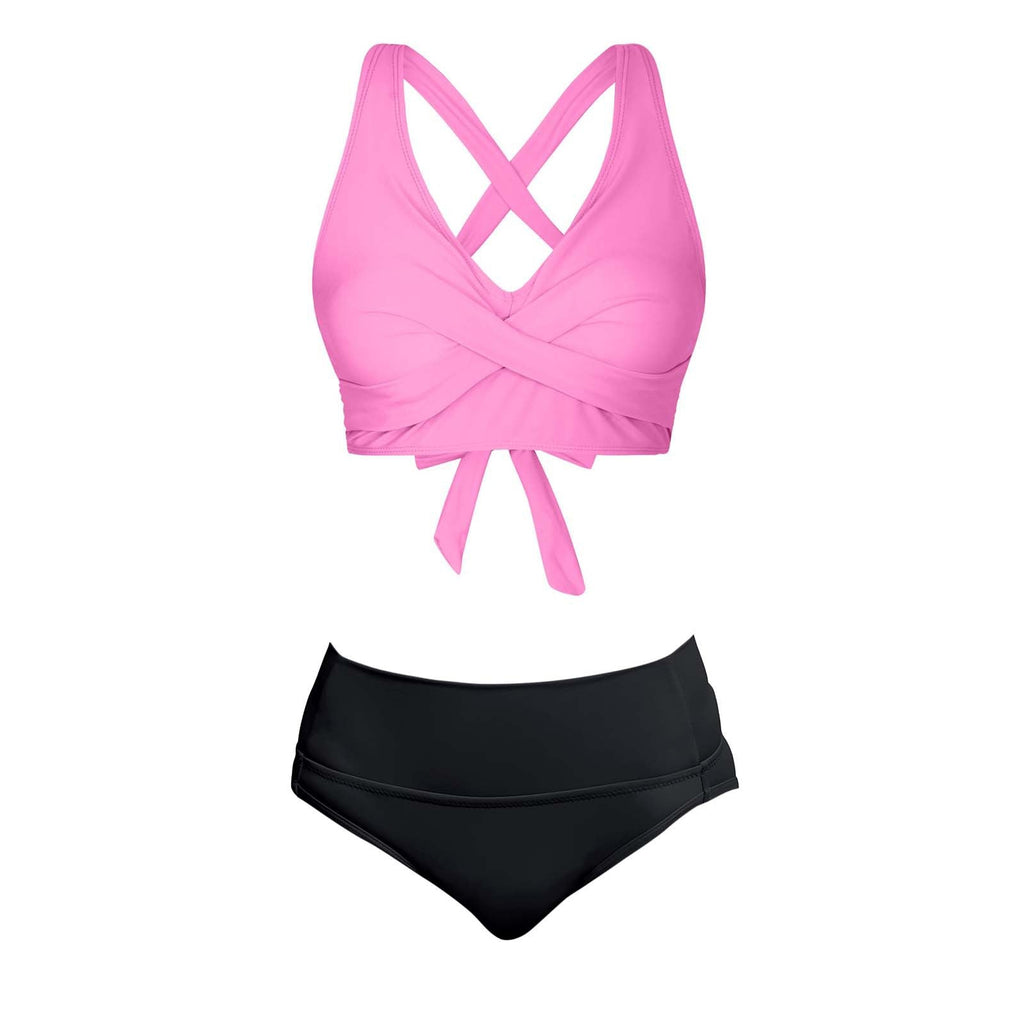 Maillot de bain deux pièces pour femmes avec design floral R&B