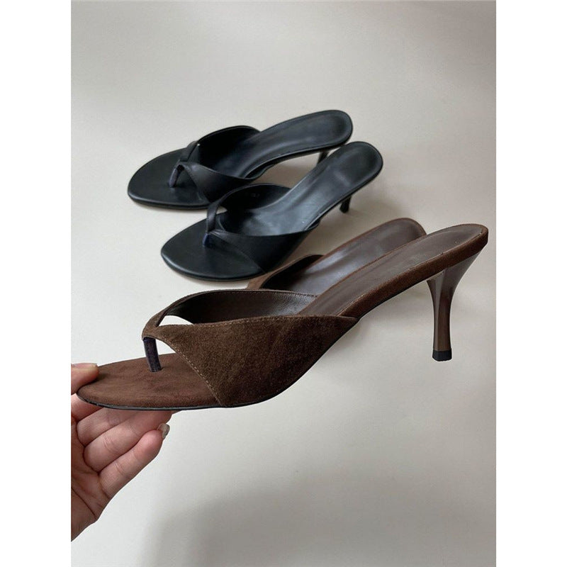 Sandales élégantes à brides pour femmes avec un petit talon R&B