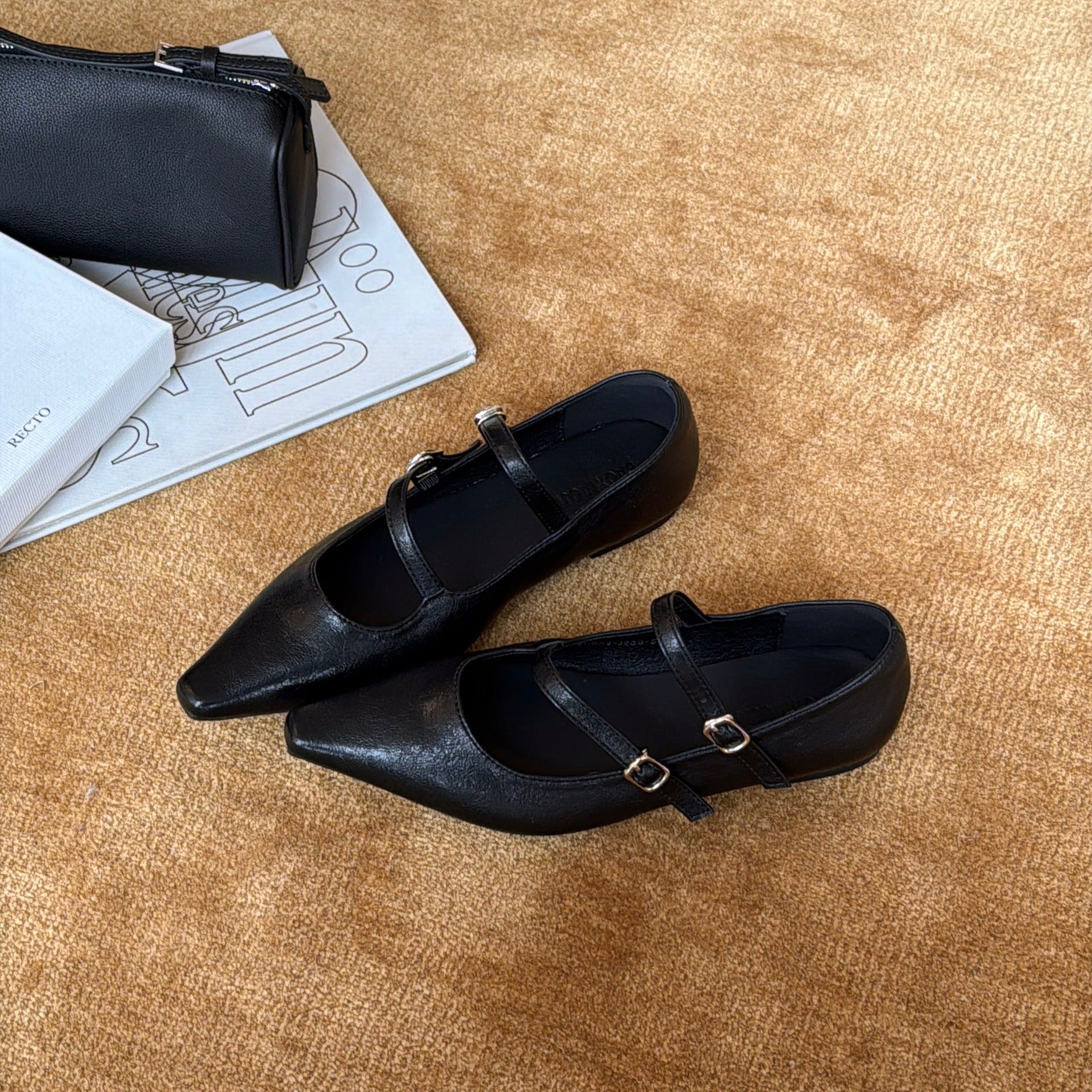Ballerines Élégantes pour Femmes avec Sangle à la Mode et Semelle Confortable R&B