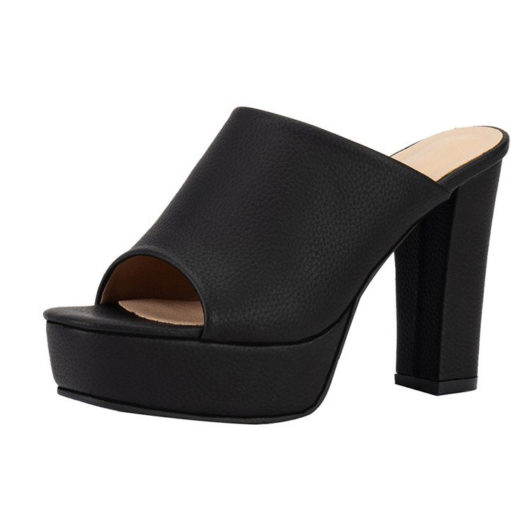 Mules À Plateforme Avec Talon Bloc Pour Femmes | Idéal Pour Été Et Sorties